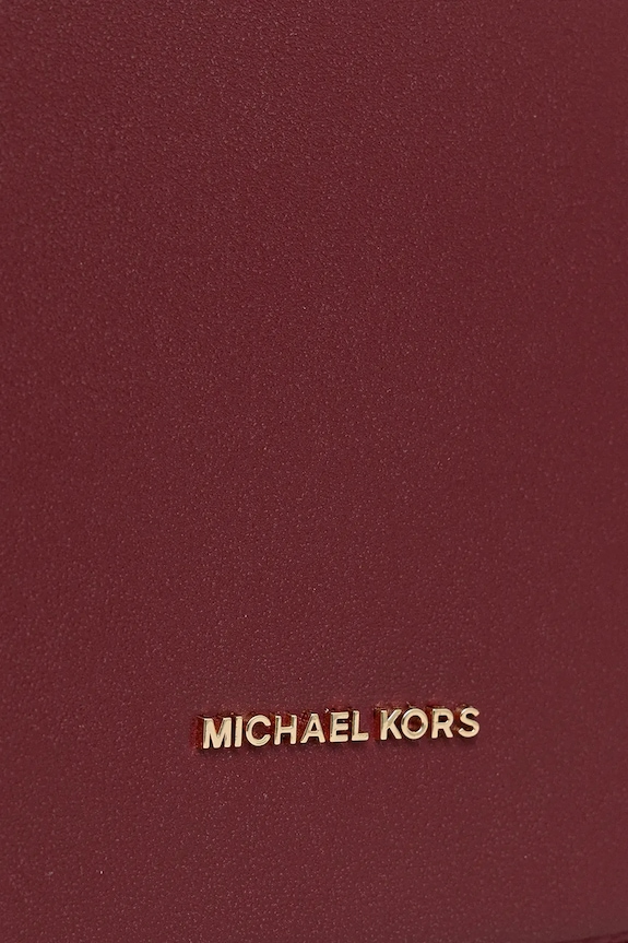 Kožená kabelka MICHAEL Michael Kors 30R5GL0M2L burgundské