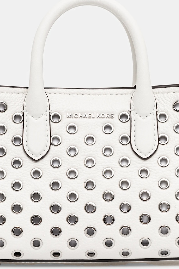 Кожаная сумочка MICHAEL Michael Kors белый 32R5SETC0I