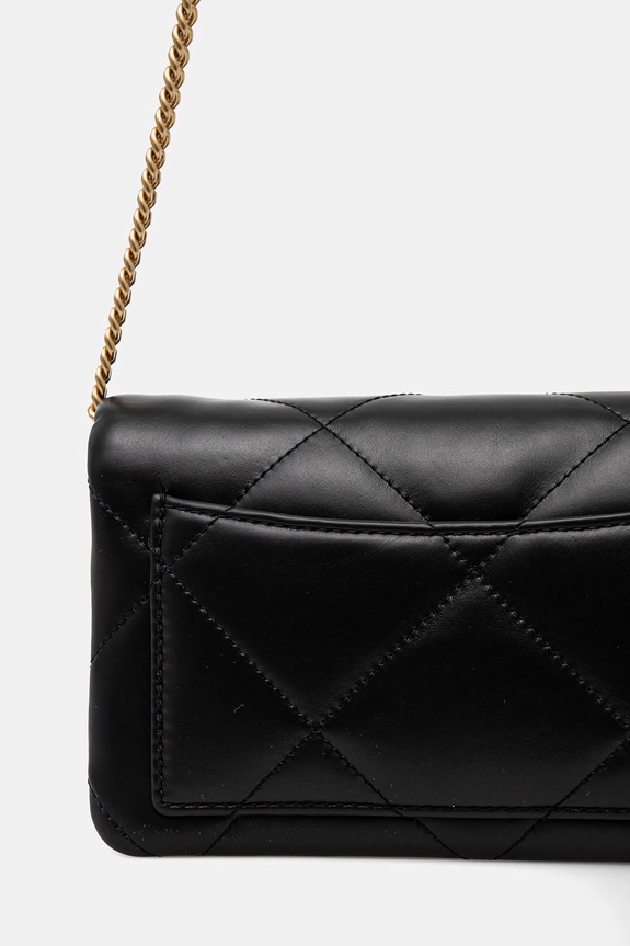 Tory Burch torebka skórzana Kira Diamond Quilt czarny 158624.001