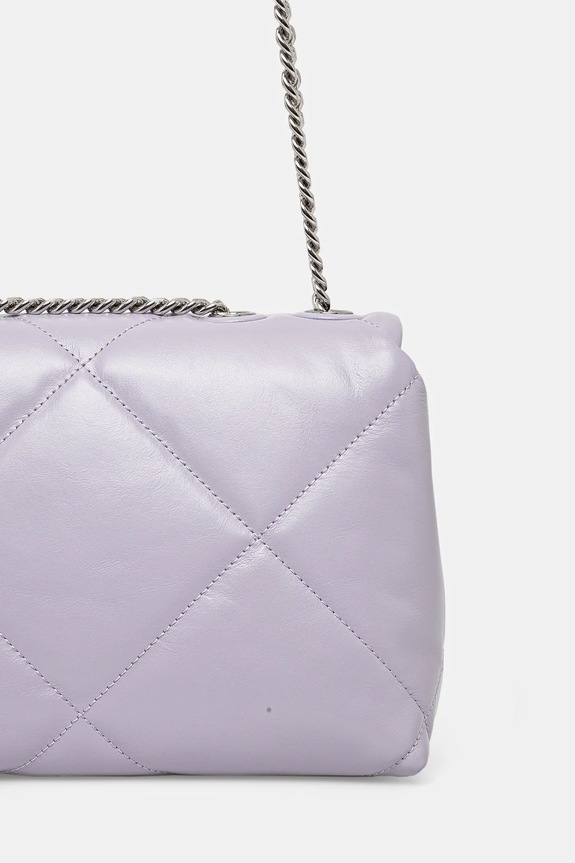 Doplňky Kožená kabelka Tory Burch Kira Diamond Quilt 154706.500 fialová