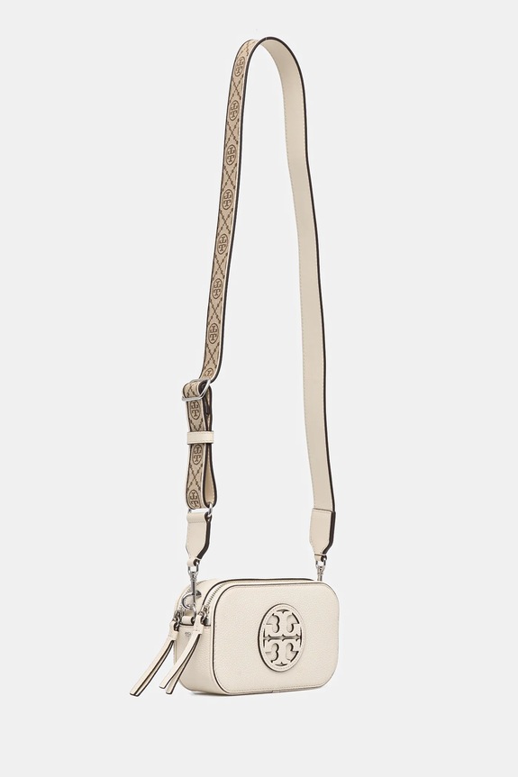 Kožená kabelka Tory Burch Miller Mini Crossbody 171955.104 béžová SS25