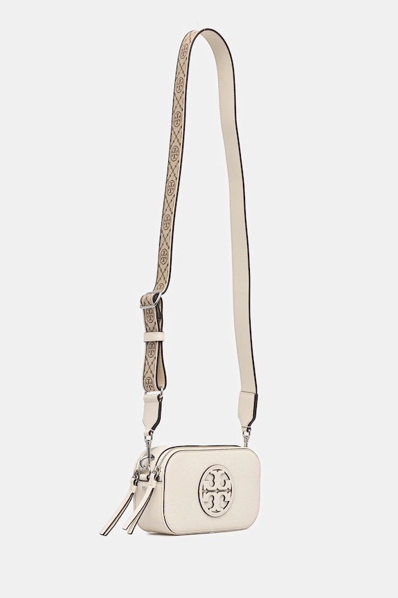 Tory Burch geantă de piele Miller 171955.104 bej SS25