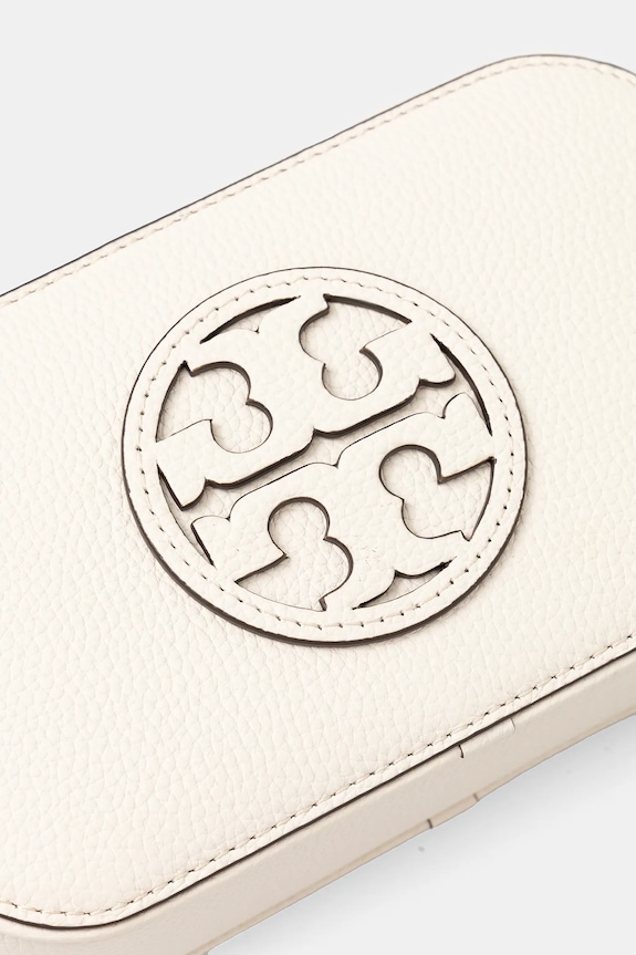 Tory Burch geantă de piele Miller bej 171955.104