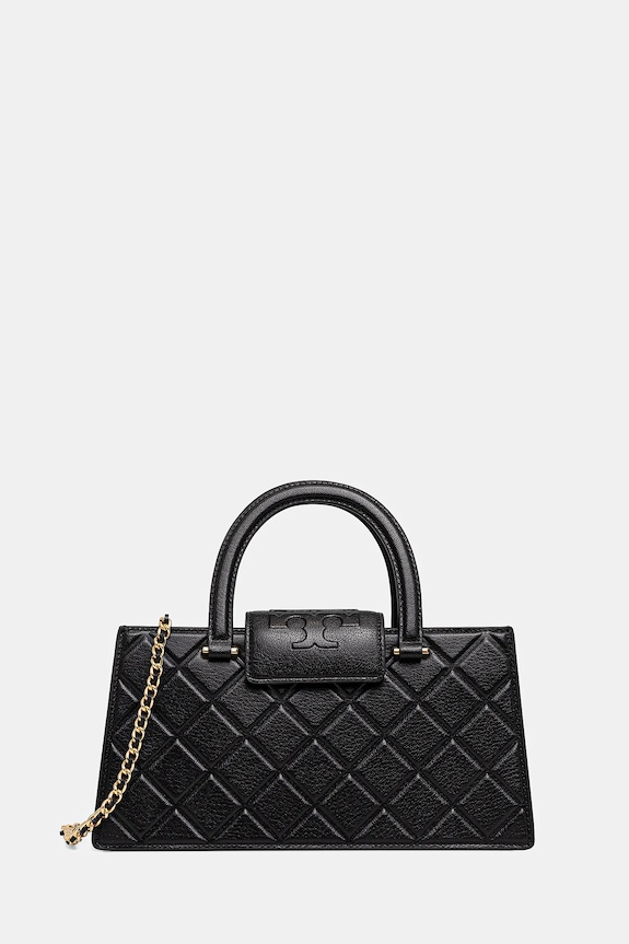 Kabelka Tory Burch Fleming jemný vzor černá 164763.001
