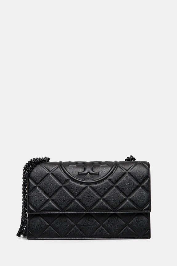 Tory Burch torebka Fleming Soft Grain skóra licowa czarny 169791.001