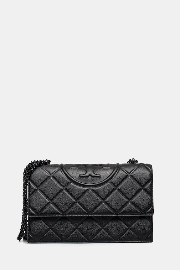 Tory Burch torebka Fleming Soft Grain skóra licowa czarny 169791.001