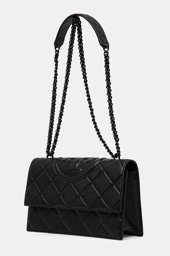 Tory Burch torebka Fleming Soft Grain 169791.001 czarny SS25