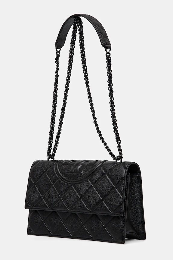 Tory Burch torebka Fleming Soft Grain 169791.001 czarny SS25