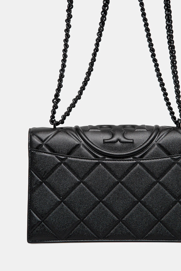 Akcesoria Tory Burch torebka Fleming Soft Grain 169791.001 czarny