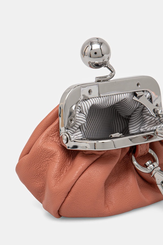 Weekend Max Mara kopertówka skórzana różowy 2515721014600