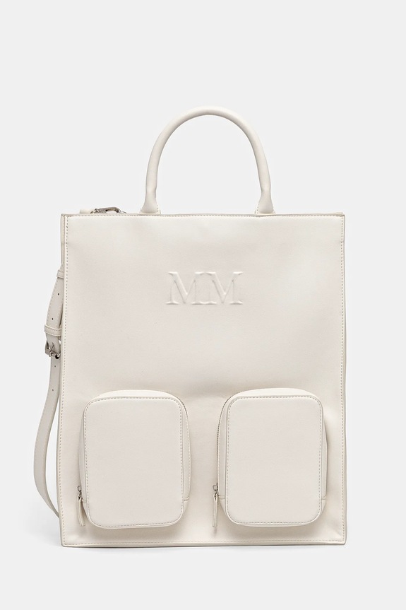 MM by Max Mara geantă uni alb 2516511017600