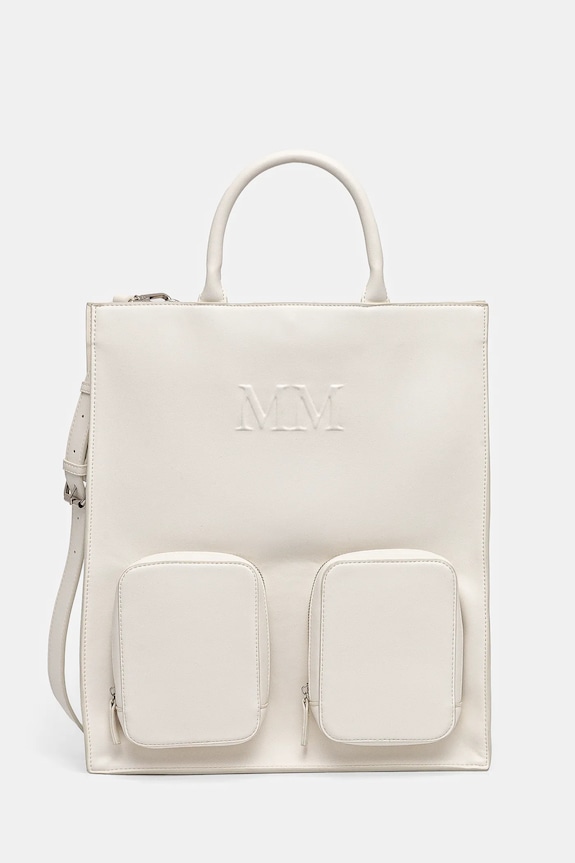 MM by Max Mara geantă uni alb 2516511017600