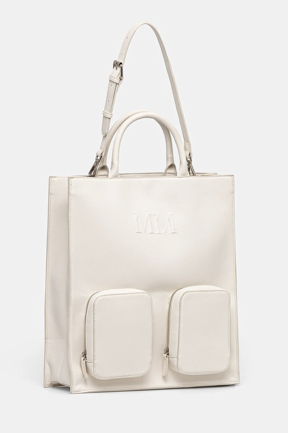 MM by Max Mara geantă 2516511017600 alb SS25