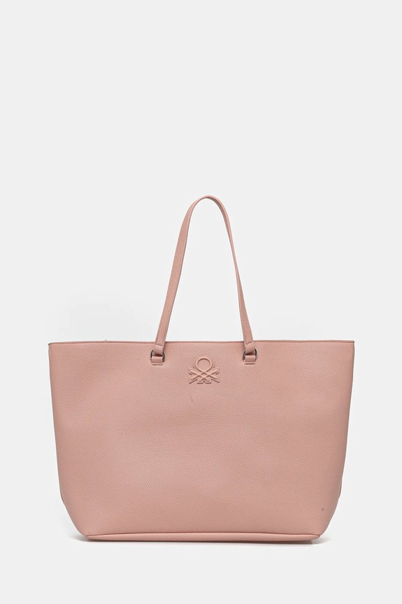 Torba United Colors of Benetton bez uzorka roza 618UDY06W