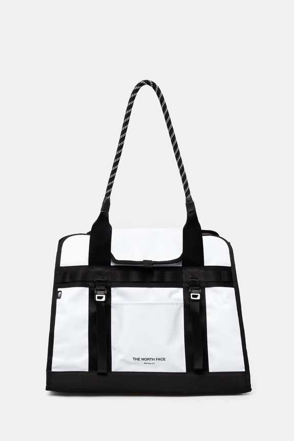 The North Face geantă Base Camp Tote incape in A4 alb NF0A8C02LA91