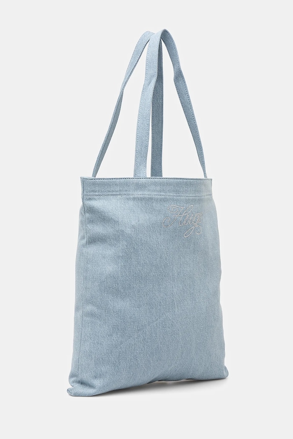 Bavlnená taška Hugo Blue 50541849 modrá SS25