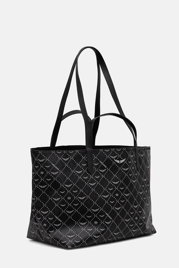 ZADIG&VOLTAIRE geantă Z SHOPPER XL MONOGRAM LWBA03803.1 negru AA00