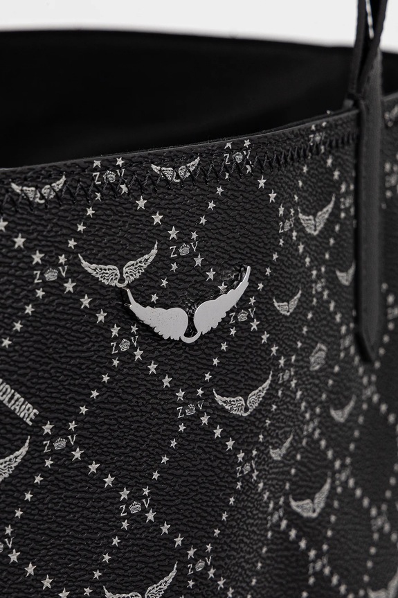 ZADIG&VOLTAIRE geantă Z SHOPPER XL MONOGRAM negru LWBA03803.1