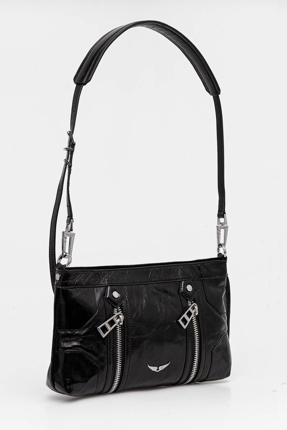 Kabelka ZADIG&VOLTAIRE SUNNY MOODY VINTAGE PATENT LWBA03891.1 čierna AA00