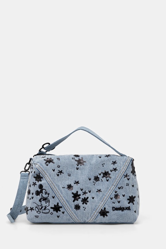 Desigual poseta MICKEY SPLE nu incape in A4 albastru 25SAXD27
