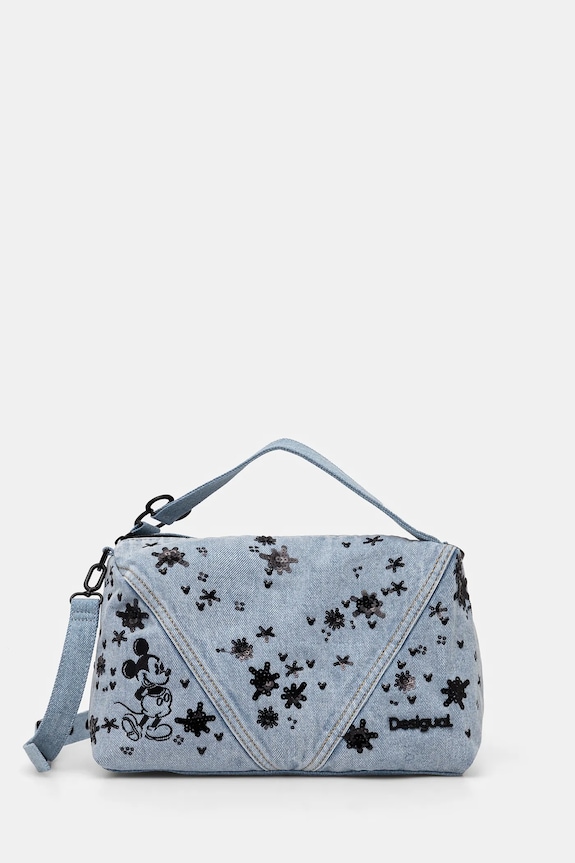 Desigual poseta MICKEY SPLE nu incape in A4 albastru 25SAXD27