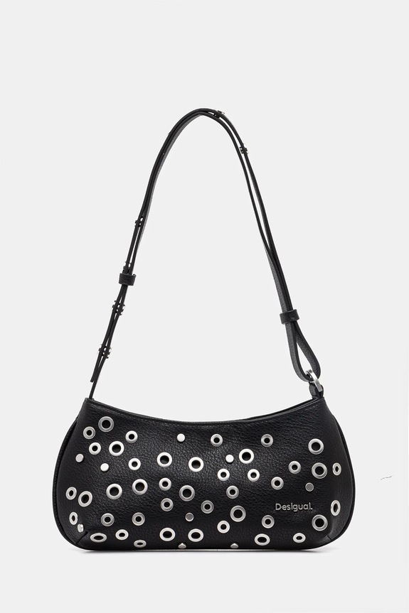 Τσάντα Desigual REBEL ALSACIA BLACK συνθετικό μαύρο 25SAXP70