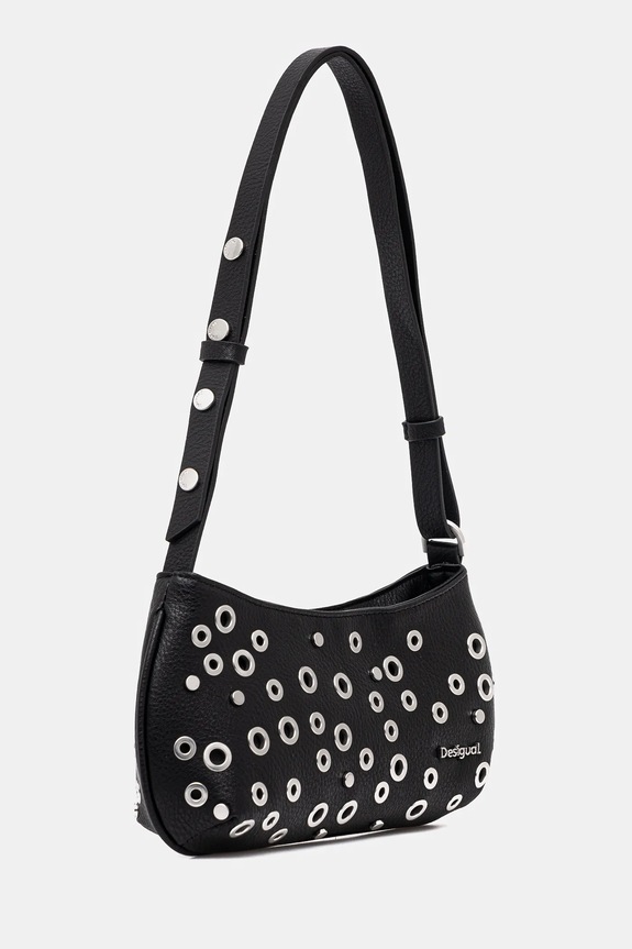 Τσάντα Desigual REBEL ALSACIA BLACK 25SAXP70 μαύρο SS25