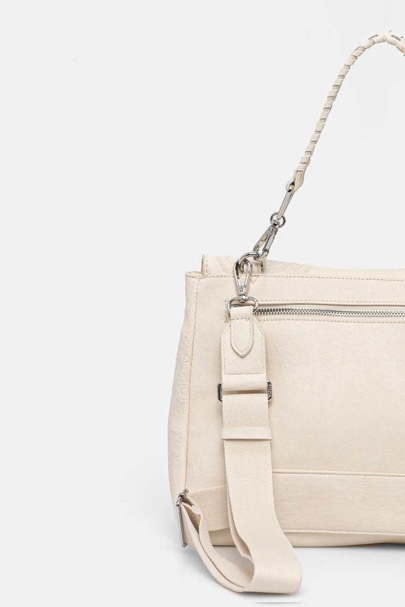 Akcesoria Desigual torebka DEJAVU POSADAS ECRU 25SAXPAA beżowy