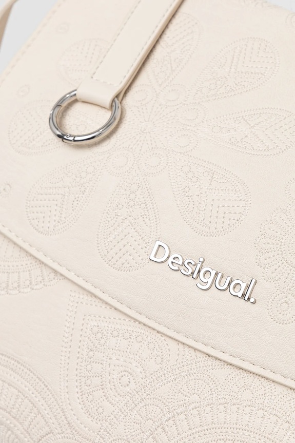 Desigual torebka DEJAVU POSADAS ECRU 25SAXPAA beżowy