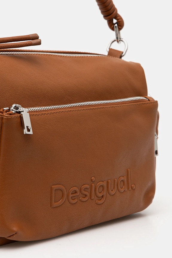 Τσάντα Desigual HALF HABANA CAMEL καφέ 25SAXPAJ