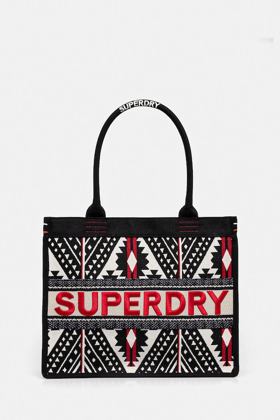 Superdry geantă incape in A4 negru W9110411A.61A