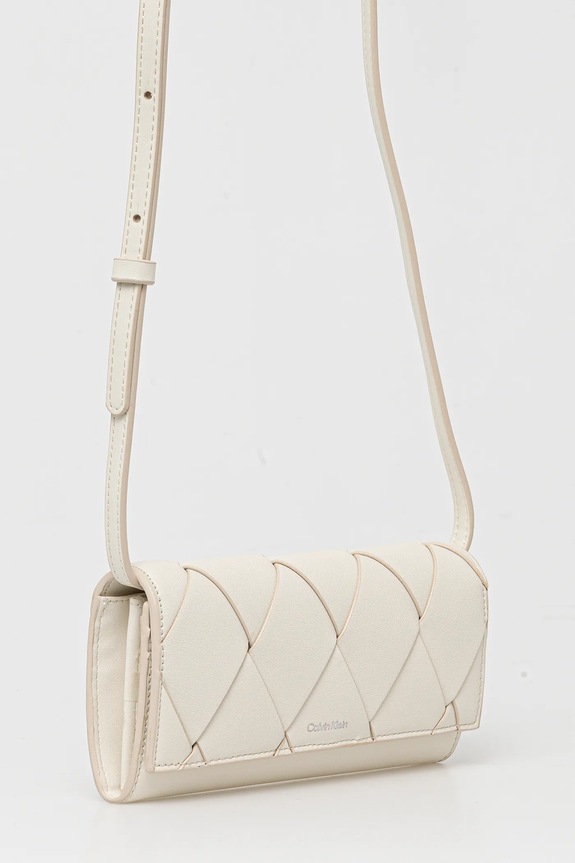 Listová kabelka Calvin Klein K60K612970 béžová SS25