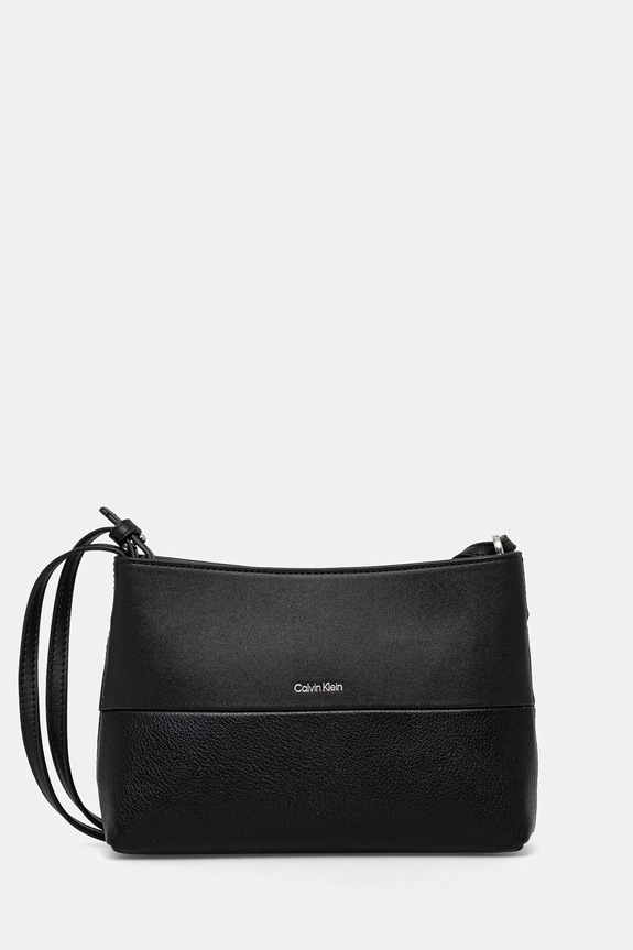 Calvin Klein torebka nie mieści A4 czarny K60K613009