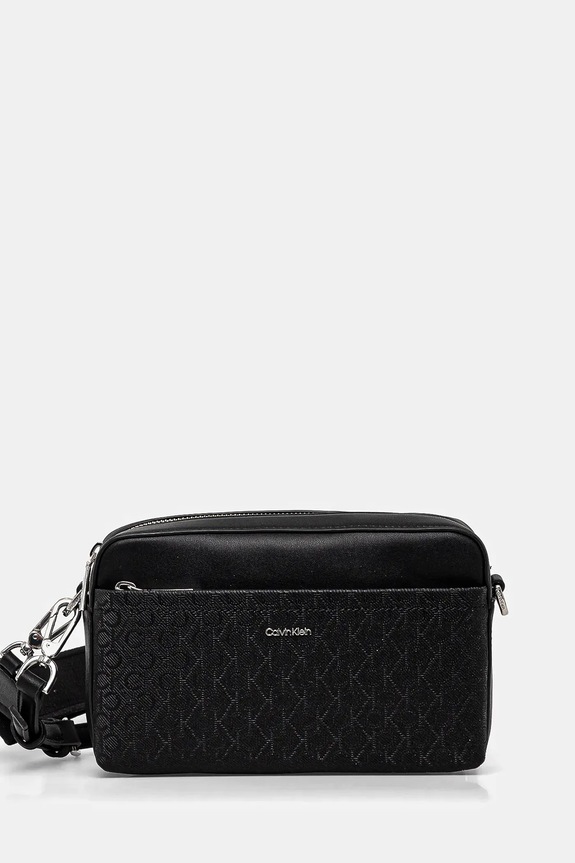 Calvin Klein torebka nie mieści A4 czarny K60K613021
