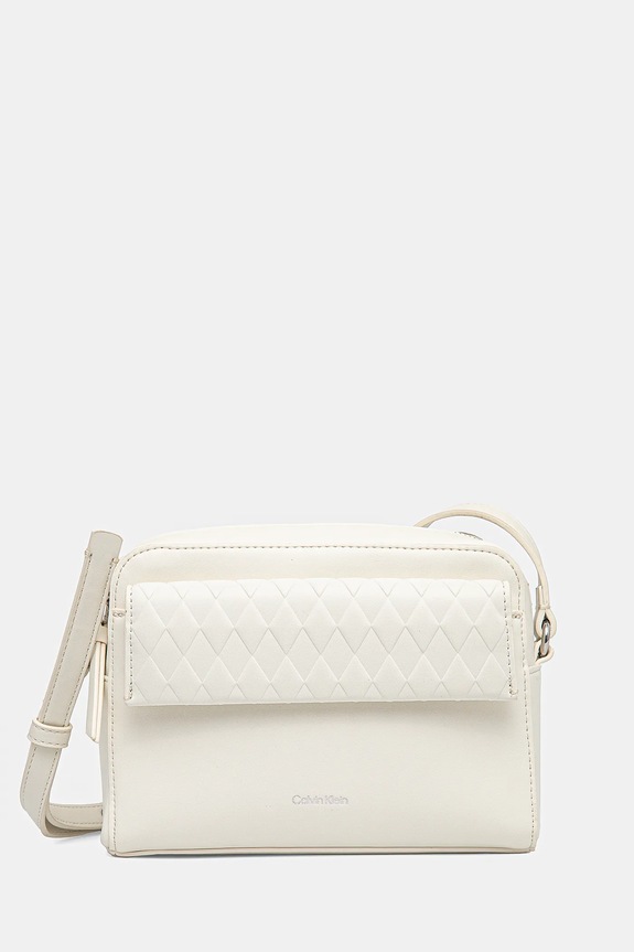 Calvin Klein torebka nie mieści A4 beżowy K60K613108