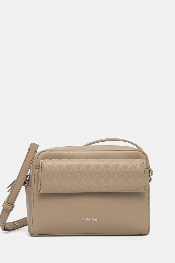 Τσάντα Calvin Klein συνθετικό μπεζ K60K613108