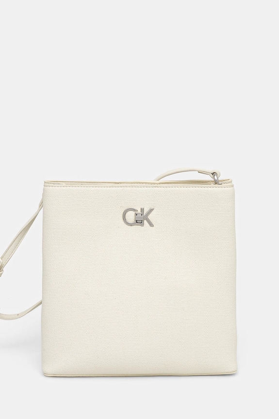 Kabelka Calvin Klein nášivka béžová K60K613179