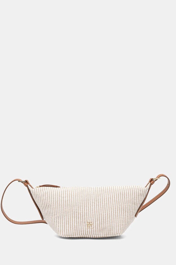 Τσάντα Tommy Hilfiger υφασμάτινο μπεζ AW0AW17177