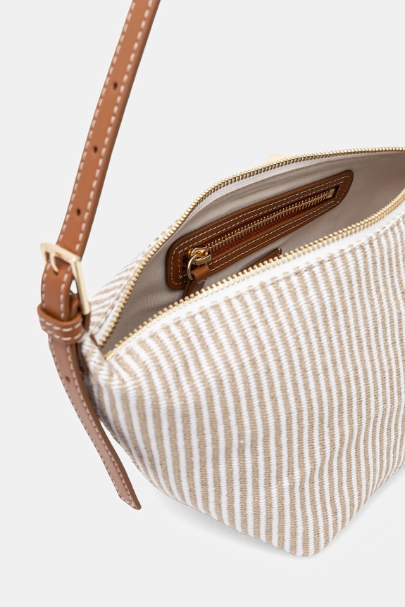 Τσάντα Tommy Hilfiger AW0AW17177 μπεζ