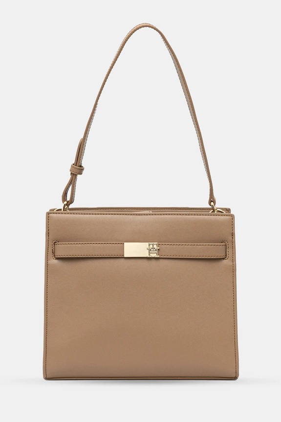 Tommy Hilfiger kézitáska szintetikus bőr bézs AW0AW17182
