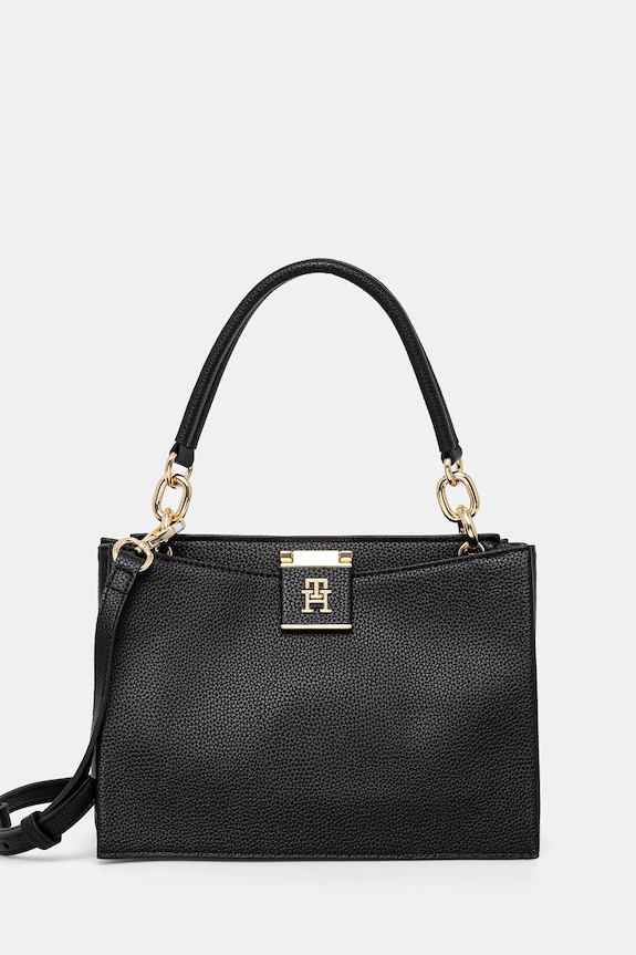 Kabelka Tommy Hilfiger nevejde se A4 černá AW0AW17190