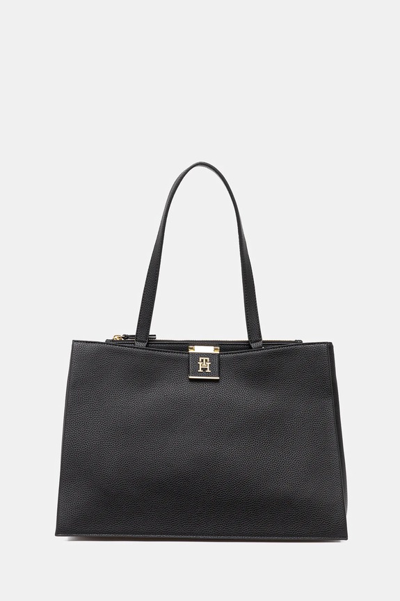 Tommy Hilfiger crossbody kabelka dámska z imitácie kože čierna AW0AW17191