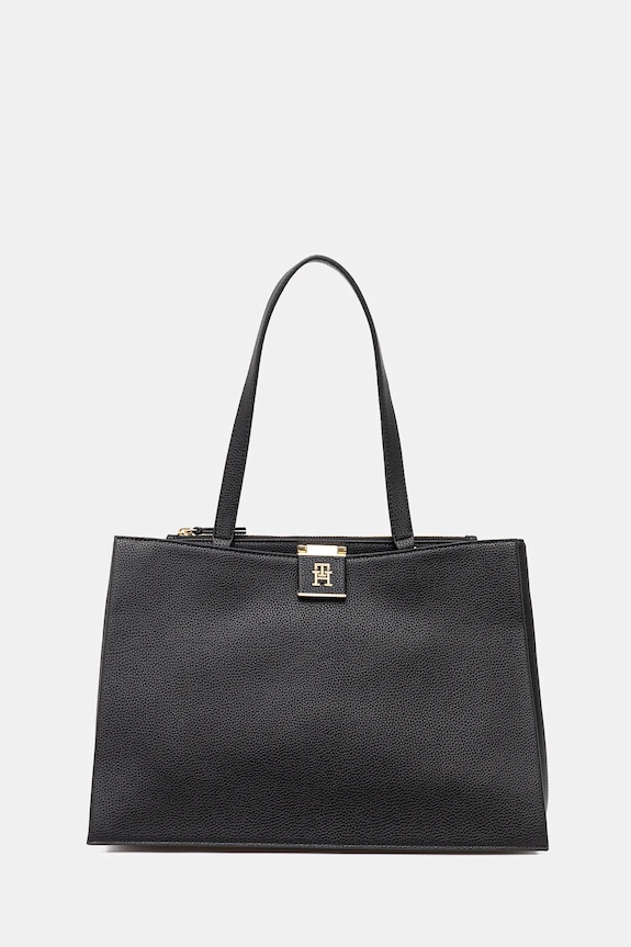 Tommy Hilfiger crossbody kabelka dámska z imitácie kože čierna AW0AW17191