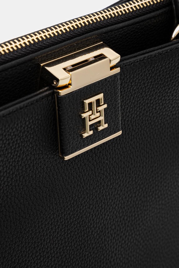 Tommy Hilfiger crossbody kabelka dámska z imitácie kože čierna AW0AW17191