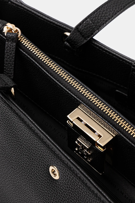 Tommy Hilfiger crossbody kabelka dámska z imitácie kože AW0AW17191 čierna