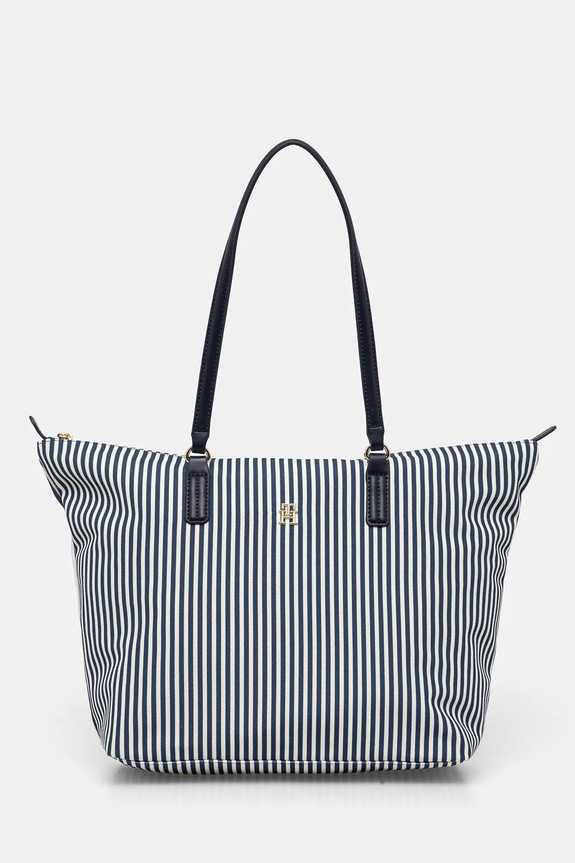 Kabelka Tommy Hilfiger vzorovaný námořnická modř AW0AW17203
