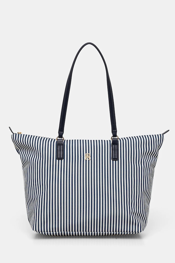 Kabelka Tommy Hilfiger vzorovaný námořnická modř AW0AW17203