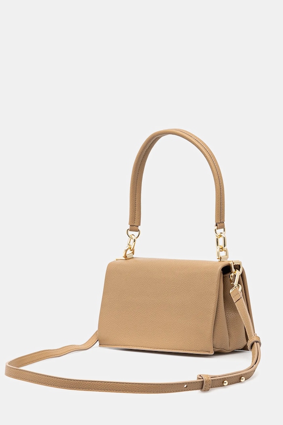 Doplnky Tommy Hilfiger crossbody kabelka dámska z imitácie kože AW0AW17216 béžová