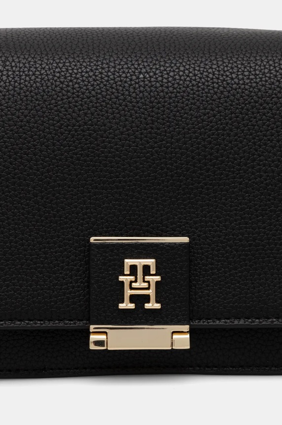 Tommy Hilfiger torebka crossbody damska z imitacji skóry czarny AW0AW17216