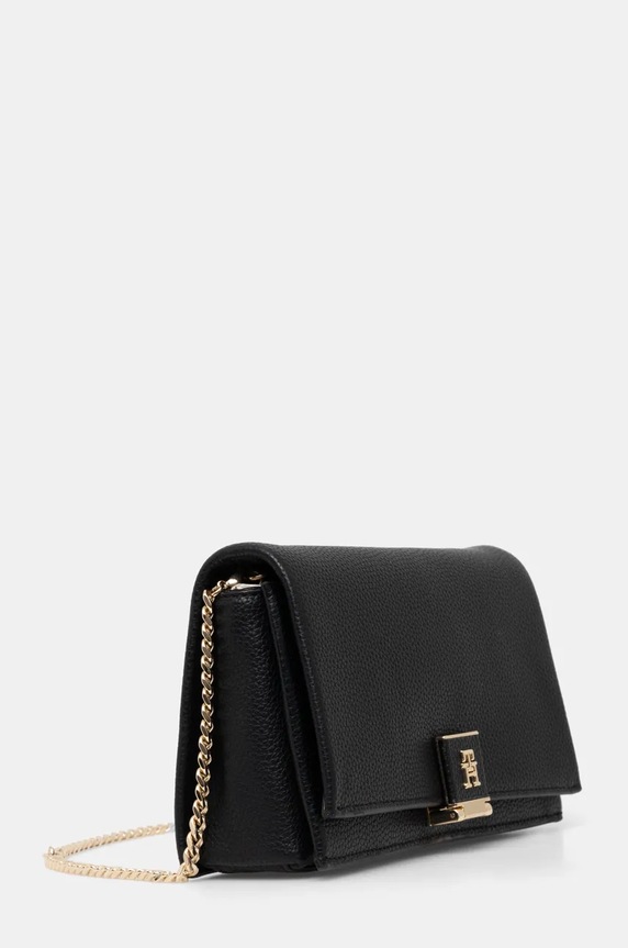 Tommy Hilfiger torebka crossbody damska z imitacji skóry AW0AW17403 czarny SS26